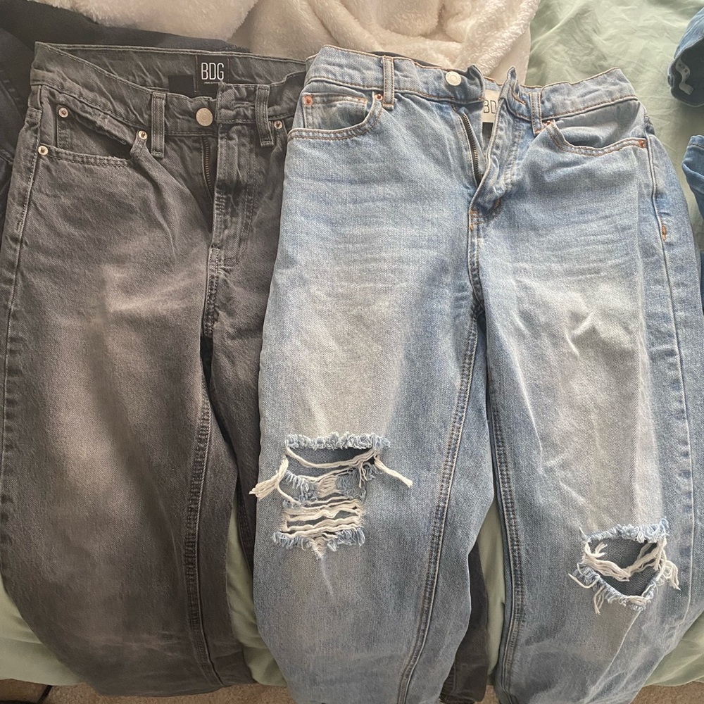 2 pairs of urban outfitters BDG cowboy jeans